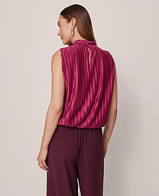 Ann Taylor Mock Neck Bubble Hem Top sold by Ann Taylor product image thumbnail 2