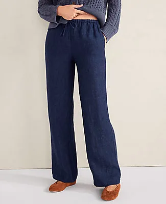 Ann Taylor Haven Well Within Linen Straight Leg Pants sold by Ann Taylor