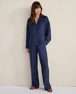 Ann Taylor Haven Well Within Linen Straight Leg Pants sold by Ann Taylor product image thumbnail 3