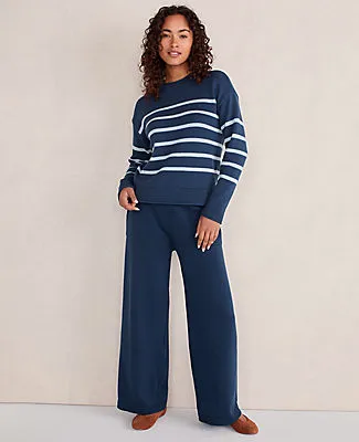Ann Taylor Haven Well Within Organic Cotton Stripe Roll Neck Sweater sold by Ann Taylor product image thumbnail 2