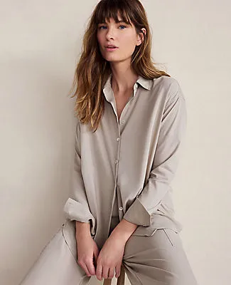 Ann Taylor Haven Well Within The Daily Shirt in Drapey Modal sold by Ann Taylor product image thumbnail 2