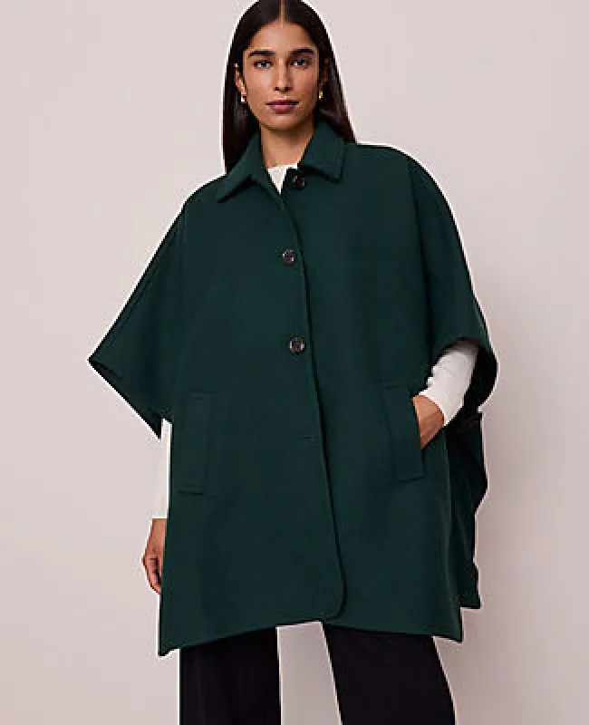 Ann Taylor Buttoned Trench Cape sold by Ann Taylor
