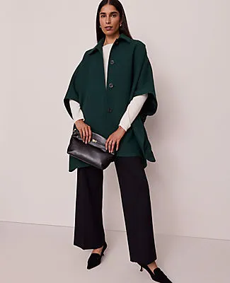 Ann Taylor Buttoned Trench Cape sold by Ann Taylor product image thumbnail 3