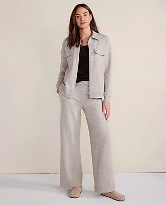 Ann Taylor Haven Well Within Tencel Fleece Wide Leg Pintuck Pants sold by Ann Taylor