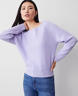 Ann Taylor Ribbed Cashmere Sweater sold by Ann Taylor