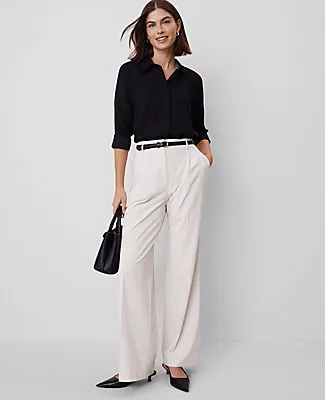 Ann Taylor Petite Satin Essential Shirt sold by Ann Taylor product image thumbnail 2