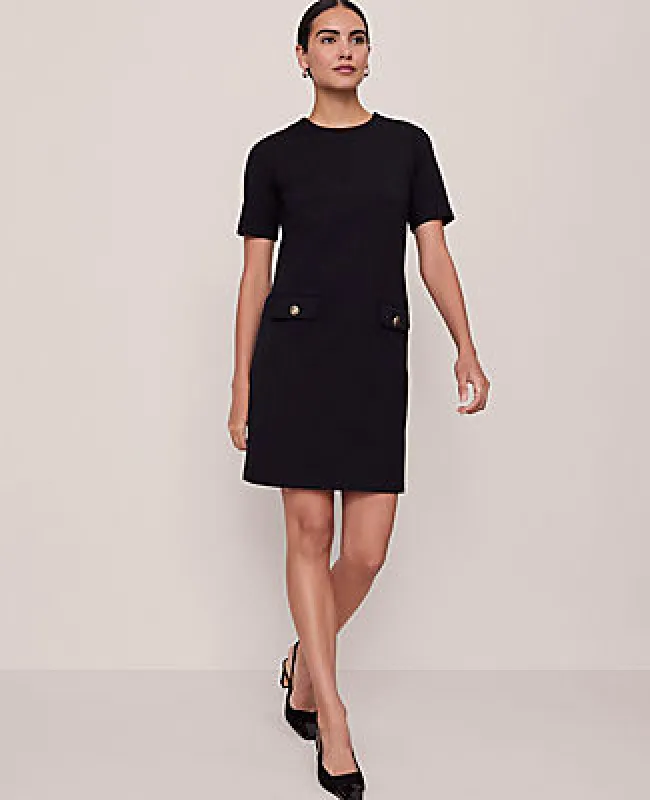 Ann Taylor Button Pocket Shift Dress sold by Ann Taylor