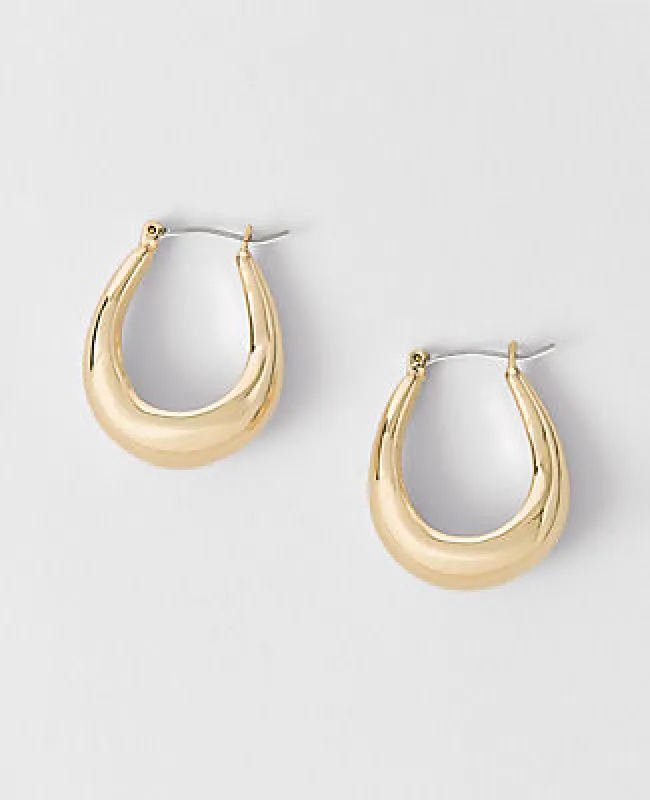 Ann Taylor Metal Hoop Earrings sold by Ann Taylor