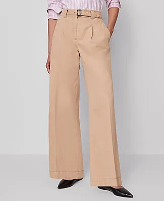 Ann Taylor The Petite Belted Wide-Leg Pant sold by Ann Taylor product image thumbnail 3
