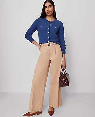 Ann Taylor The Petite Belted Wide-Leg Pant sold by Ann Taylor product image thumbnail 5