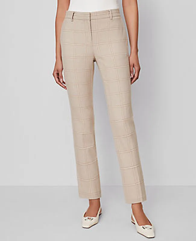 Ann Taylor The Eva Ankle Pant in Plaid - Curvy Fit sold by Ann Taylor