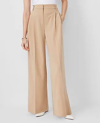 Ann Taylor The Petite Pleated Wide-Leg Pant sold by Ann Taylor product image thumbnail 3