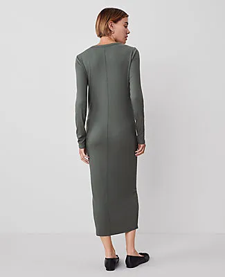 Ann Taylor Weekend Collection Henley Knit Column Dress sold by Ann Taylor product image thumbnail 2