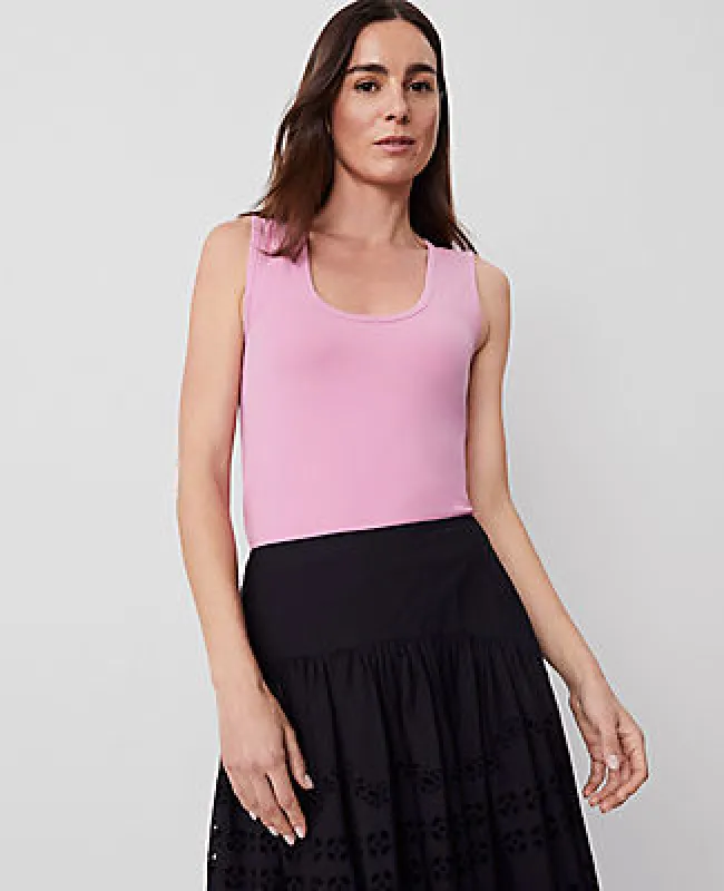 Ann Taylor Petite Modern Scoop Neck Tank Top sold by Ann Taylor