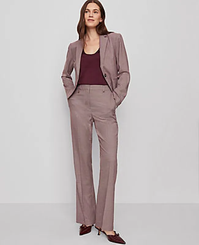 Ann Taylor The Slim Flare Trouser Pant in Houndstooth sold by Ann Taylor