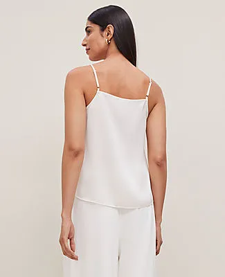 Ann Taylor Petite Lace Trim Square Neck Tank Top sold by Ann Taylor product image thumbnail 3