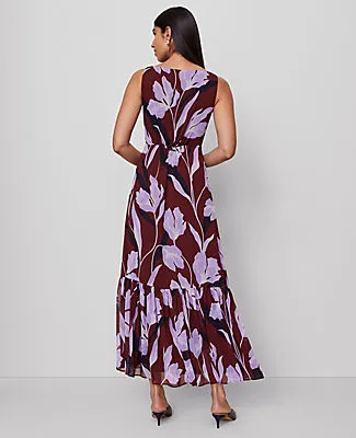 Ann Taylor Petite Floral Twist Maxi Dress sold by Ann Taylor product image thumbnail 3