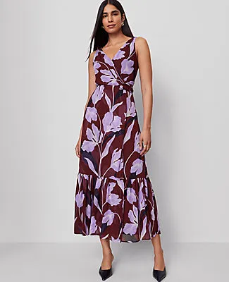 Ann Taylor Petite Floral Twist Maxi Dress sold by Ann Taylor product image thumbnail 5