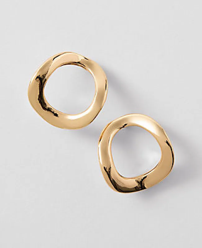 Ann Taylor Circle Metal Stud Earrings sold by Ann Taylor