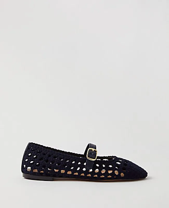Ann Taylor Woven Mary Jane Ballet Flats sold by Ann Taylor