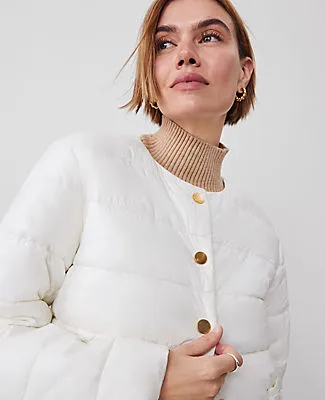 Ann Taylor Petite Weekend Collection Puffer Jacket sold by Ann Taylor product image thumbnail 4
