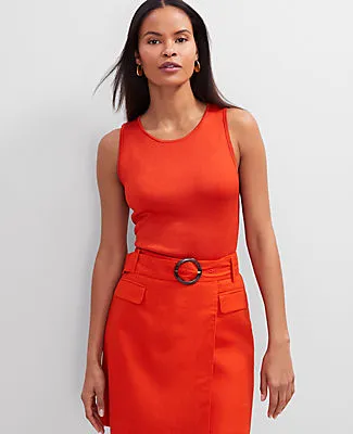 Ann Taylor Petite Crew Neck Shell Top sold by Ann Taylor product image thumbnail 3