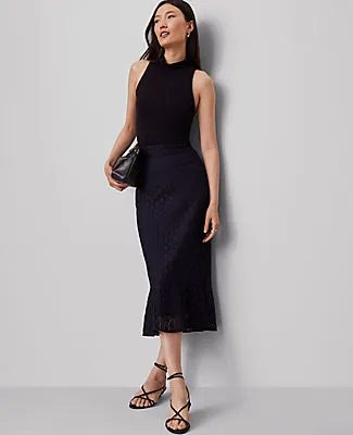Ann Taylor Lace Flounce Midi Skirt sold by Ann Taylor product image thumbnail 2