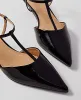 Ann Taylor Patent T-Strap Kitten Heel Pumps sold by Ann Taylor