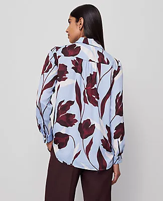 Ann Taylor Petite Floral Camp Shirt sold by Ann Taylor product image thumbnail 2