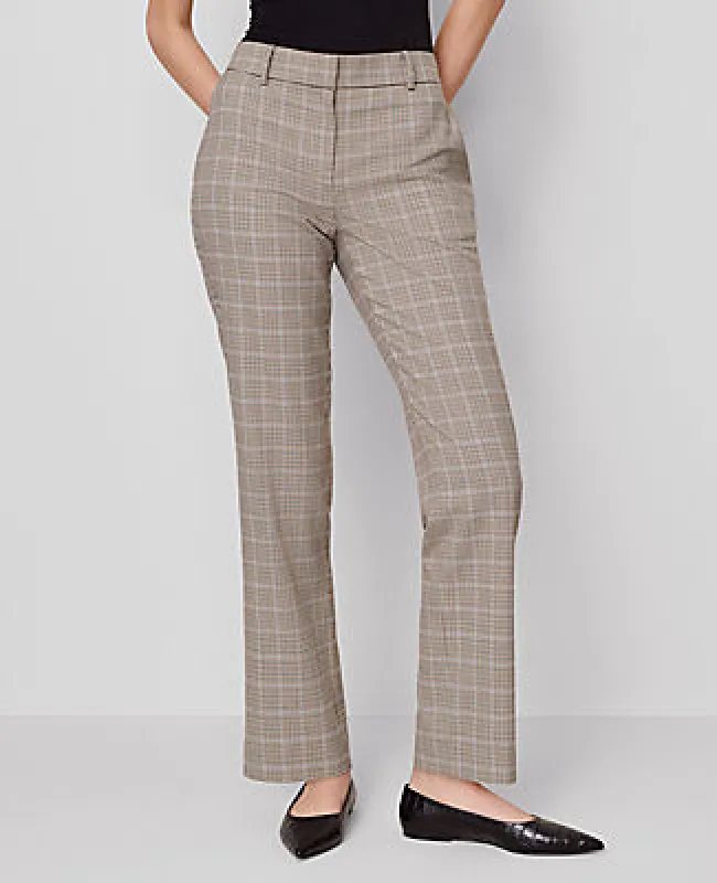 Ann Taylor The Straight Pant in Plaid — Curvy Fit sold by Ann Taylor