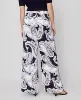 Ann Taylor The Petite Modern Wide-Leg Trouser Pant in Paisley Satin sold by Ann Taylor