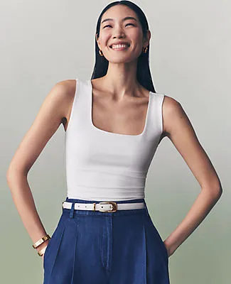 Ann Taylor Petite Square Neck Tank Top sold by Ann Taylor