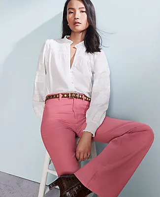 Ann Taylor Weekend Collection Lace Trim Blouse sold by Ann Taylor