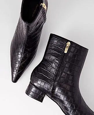 Ann Taylor Croco Nip Toe Bootie sold by Ann Taylor product image thumbnail 2