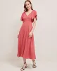 Ann Taylor Linen Blend Flutter Flare Dress sold by Ann Taylor