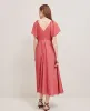 Ann Taylor Linen Blend Flutter Flare Dress sold by Ann Taylor