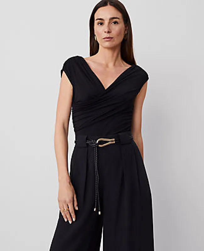 Ann Taylor Asymmetric Neck Bodysuit sold by Ann Taylor