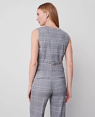 Ann Taylor The Petite Tailored Vest in Plaid sold by Ann Taylor product image thumbnail 2