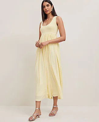 Ann Taylor Mixed Media Sweater Tank Dress sold by Ann Taylor product image thumbnail 3