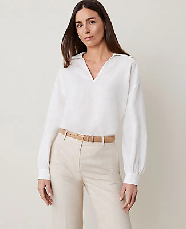 Ann Taylor Collared Popover Top sold by Ann Taylor