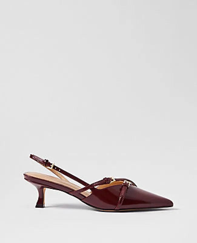 Ann Taylor Strappy Pointy Toe Patent Pump sold by Ann Taylor