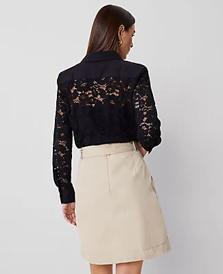 Ann Taylor Belted Utility Skirt sold by Ann Taylor product image thumbnail 4