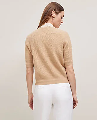 Ann Taylor Blouson Sleeve Stitch Cardigan sold by Ann Taylor product image thumbnail 2