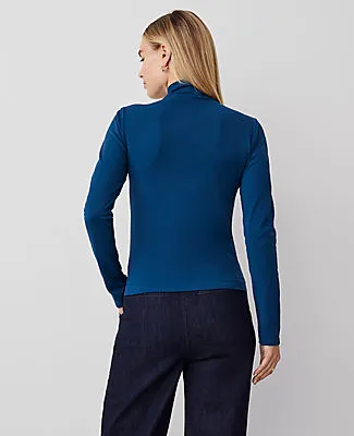 Ann Taylor Long Sleeve Mock Neck Top sold by Ann Taylor product image thumbnail 2