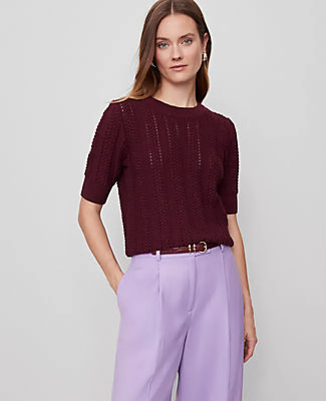 Ann Taylor Cable Wedge Sweater Tee sold by Ann Taylor