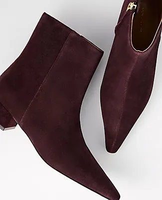 Ann Taylor Suede Nip Toe Bootie sold by Ann Taylor product image thumbnail 2