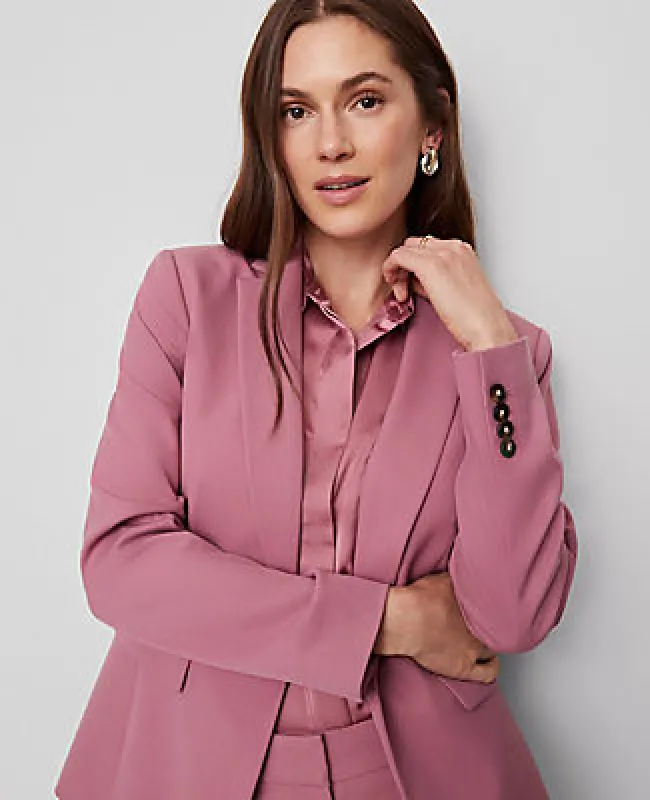 Ann Taylor The Petite One-Button Blazer sold by Ann Taylor
