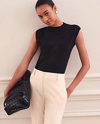 Ann Taylor Petite Refined Mock Neck Sweater Shell Top sold by Ann Taylor