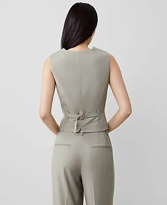 Ann Taylor The Petite Tailored Button Pocket Vest sold by Ann Taylor product image thumbnail 2