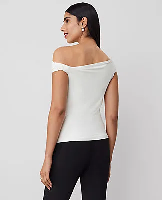 Ann Taylor Asymmetric One-Shoulder Top sold by Ann Taylor product image thumbnail 2